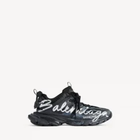 Sneaker da uomo Track Signature in nero/bianco