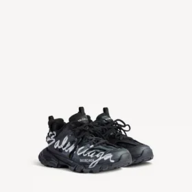 Sneaker da uomo Track Signature in nero/bianco