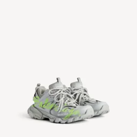 Sneaker da uomo Track Signature nei colori grigio/giallo neon