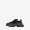 Sneaker da uomo Triple S con suola trasparente, colore nero