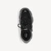 Sneaker da uomo Triple S con suola trasparente, colore nero