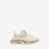 Sneaker da uomo Triple S con suola trasparente  in bianco