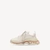 Sneaker da uomo Triple S con suola trasparente  in bianco