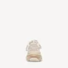 Sneaker da uomo Triple S con suola trasparente  in bianco