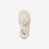 Sneaker da uomo Triple S con suola trasparente  in bianco