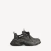 Sneaker da uomo Triple S in tela nera Sneaker da uomo Triple S in tela nera