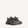 Sneaker da uomo Triple S in tela nera Sneaker da uomo Triple S in tela nera
