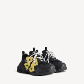 Sneaker da uomo Triple S Tape Type in nero/giallo