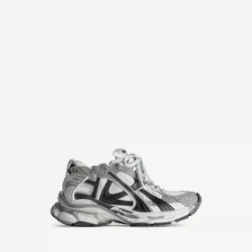Sneaker da corsa da uomo in grigio/bianco/nero