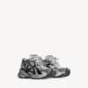 Sneaker da corsa da uomo in grigio/bianco/nero