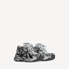 Sneaker da corsa da uomo in grigio/bianco/nero
