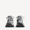 Sneaker da corsa da uomo in grigio/bianco/nero