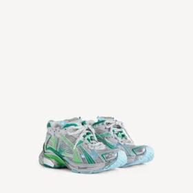Sneaker Runner da donna in grigio/verde/blu