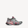 Sneaker Runner da uomo con effetto sfumato nei toni del grigio/rosso/nero