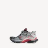 Sneaker Runner da uomo con effetto sfumato nei toni del grigio/rosso/nero