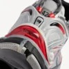 Sneaker Runner da uomo con effetto sfumato nei toni del grigio/rosso/nero