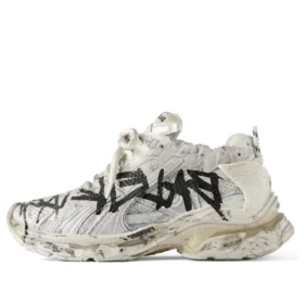 Sneaker Runner Graffiti “White Black” 772774W3RBQ9010