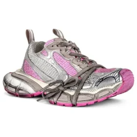 Sneakers 3XL “Bianco, Grigio e Rosa – Mesh e Poliuretano” 734731W3XL59050