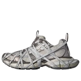 Sneakers 3XL Extreme Lace “Marrone Grigio Beige in rete e poliuretano” 778698W3XLL2097
