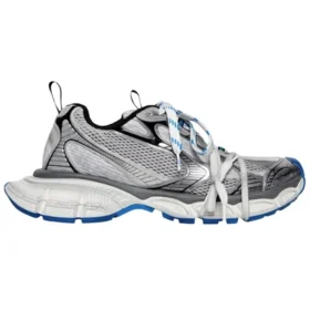 Sneakers 3XL “Grigio, bianco e blu in rete e poliuretano” 734734W3XL51214