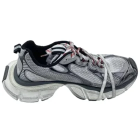 Sneakers 3XL “Grigio, bianco e rosso in rete e poliuretano” 734734W3XL51219