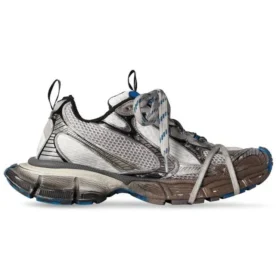 Sneakers 3XL “Grigio consumato, bianco e blu, in rete e poliuretano” 734734W3XL71214
