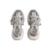 Sneakers 3XL “Mesh bianco e nero e poliuretano” 734734W3XL49710