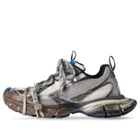 Sneakers 3XL “Worn Out Grey White and Blue Mesh and Polyurethane” 734731W3XL71214
