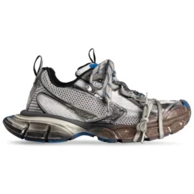 Sneakers 3XL “Worn Out Grey White and Blue Mesh and Polyurethane” 734731W3XL71214