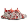 Sneakers con lacci Extreme taglia 3XL “Rete arancione-beige e poliuretano” 778698W3XLL7597