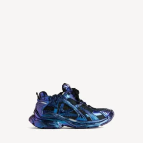 Sneakers da corsa da uomo iridescenti in blu