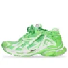 Sneakers da corsa “Rete e nylon bianco-verde fluo” 677403W3RBM3590