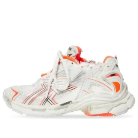 Sneakers da corsa “White Fluo Orange Mesh and Nylon” 677402W3RBM9770