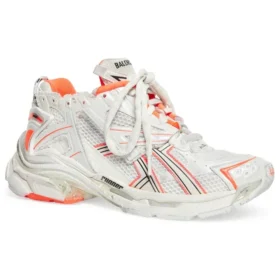 Sneakers da corsa “White Fluo Orange Mesh and Nylon” 677402W3RBM9770