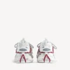 Sneakers da track da donna con lacci nei colori bianco/rosso/grigio/nero