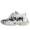 Sneakers Runner Graffiti “Black and White Mesh and Nylon” 677403W3RBQ9010