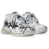 Sneakers Runner Graffiti “Black and White Mesh and Nylon” 677403W3RBQ9010