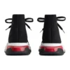Sneakers Speed 1.0 con lacci “Nero Bianco con suola trasparente rossa” 617217W05GG1014