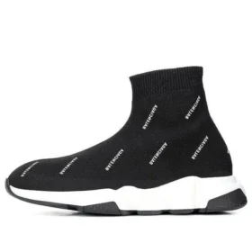 Sneakers Speed 1.0 “Logo bianco, monogramma, maglia nera” 597425W2DBF1015