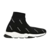 Sneakers Speed 1.0 “Logo bianco, monogramma, maglia nera” 597425W2DBF1015