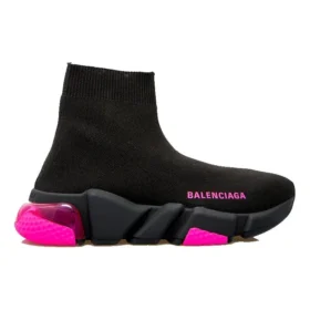 Sneakers Speed 1.0 “Suola trasparente, nero e rosa fluo” 607543W2DBW1051