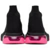 Sneakers Speed 1.0 “Suola trasparente, nero e rosa fluo” 607543W2DBW1051