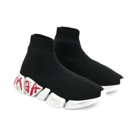 Sneakers Speed 2.0 “Black Knit with Red Graffiti” 617239W2DD41096