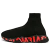 Sneakers Speed 2.0 “Maglia nera con graffiti rossi e suola nera” 645334W2DBY1016