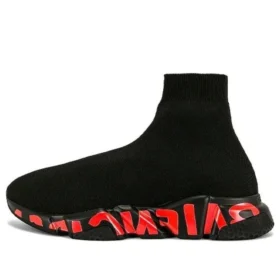 Sneakers Speed 2.0 “Maglia nera con graffiti rossi e suola nera” 645334W2DBY1016