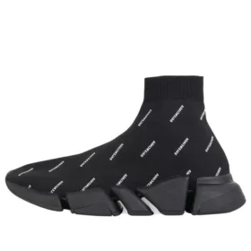 Sneakers Speed 2.0 “Maglia nera con logo bianco su tutta la superficie” 617239W2DBO1090