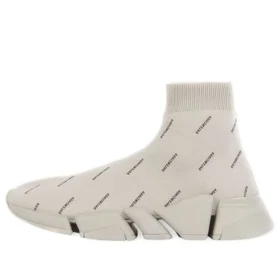 Sneakers Speed 2.0 “Maglia riciclata con logo su tutta la superficie, beige” 617196W2DBO9910