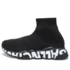Sneakers Speed Graffiti “Nero a maglia con suola bianca graffiti” 605942W2DB71006
