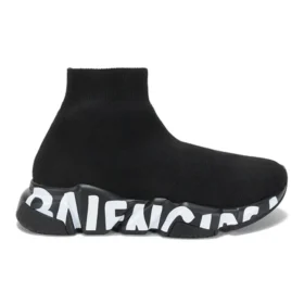Sneakers Speed Graffiti “Nero a maglia con suola bianca graffiti” 605942W2DB71006