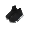 Sneakers Speed Graffiti “Nero a maglia con suola bianca graffiti” 605942W2DB71006